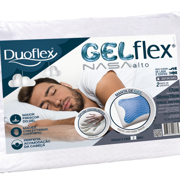 Almohada Gelflex Nasa Alto Duoflex (50x70cm)