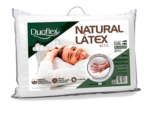 Almohada Natural Latex Alto Duoflex (50x70cm)