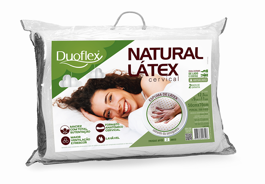 Almohada Natural Latex Cervical Duoflex (50x70cm)