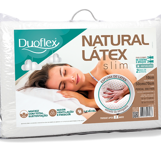 Almohada Natural Latex Slim Duoflex (50x70cm)