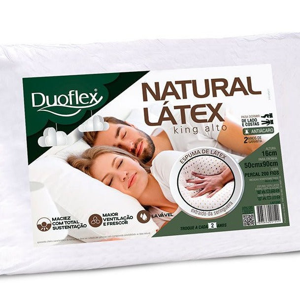 Almohada Natural King Alto Duoflex (50x90cm)